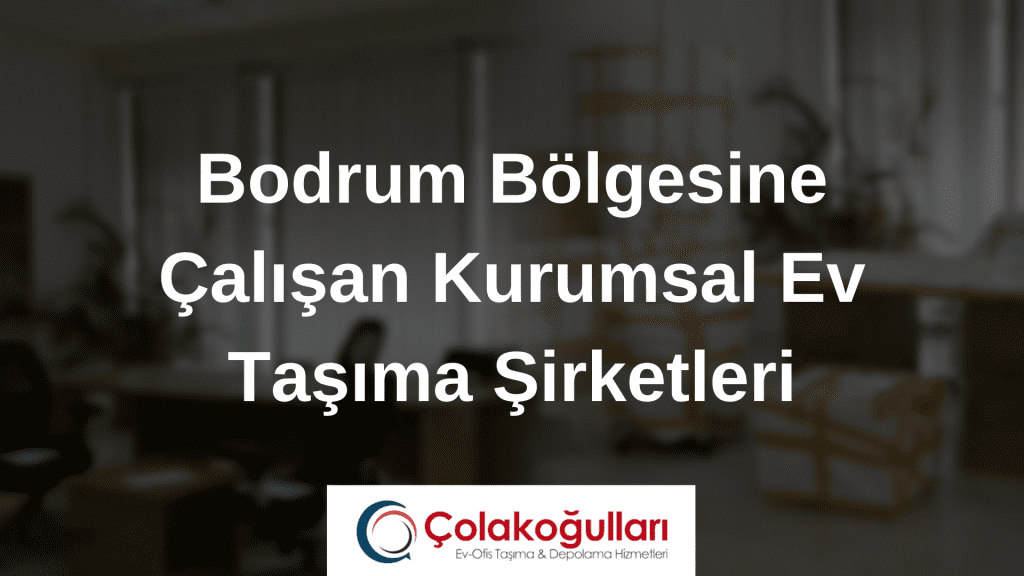 Bodrum Bölgesine Çalışan Kurumsal Ev Taşıma Şirketleri